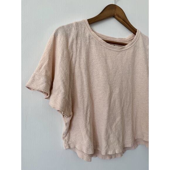 Madewell Women's Peach Flutter Sleeve Cotton Ingrid Dolman Blouse Size XS - Picture 2 of 8
